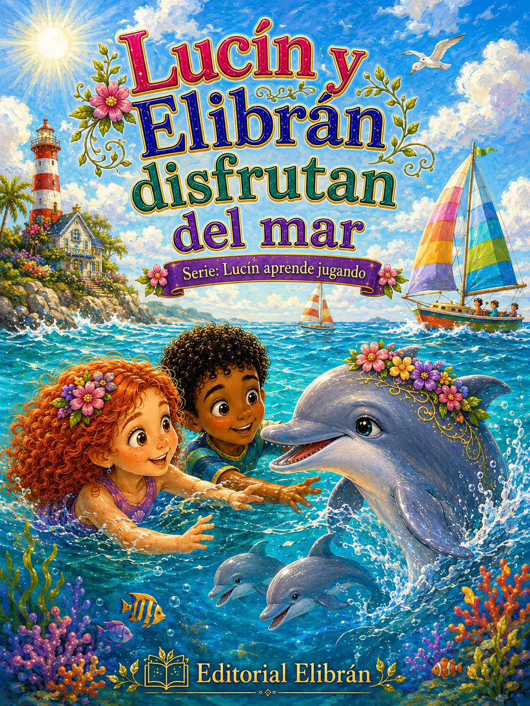 Lucín y Elibrán disfrutan del mar